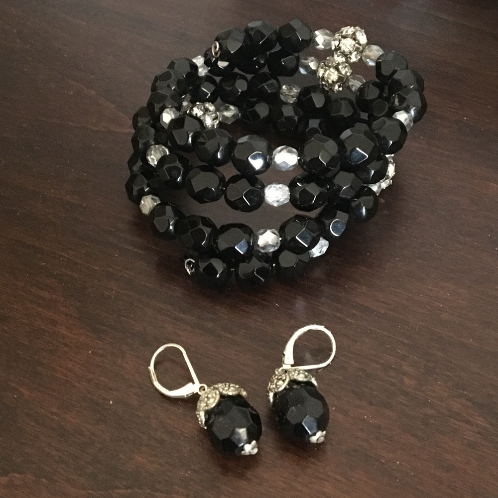 Formal Earring and Bracelet Set